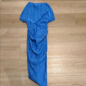 Chic Asymmetrical Blue Dress